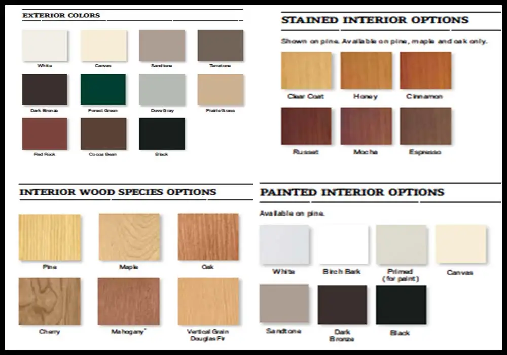 Andersen Windows A Series Colors
