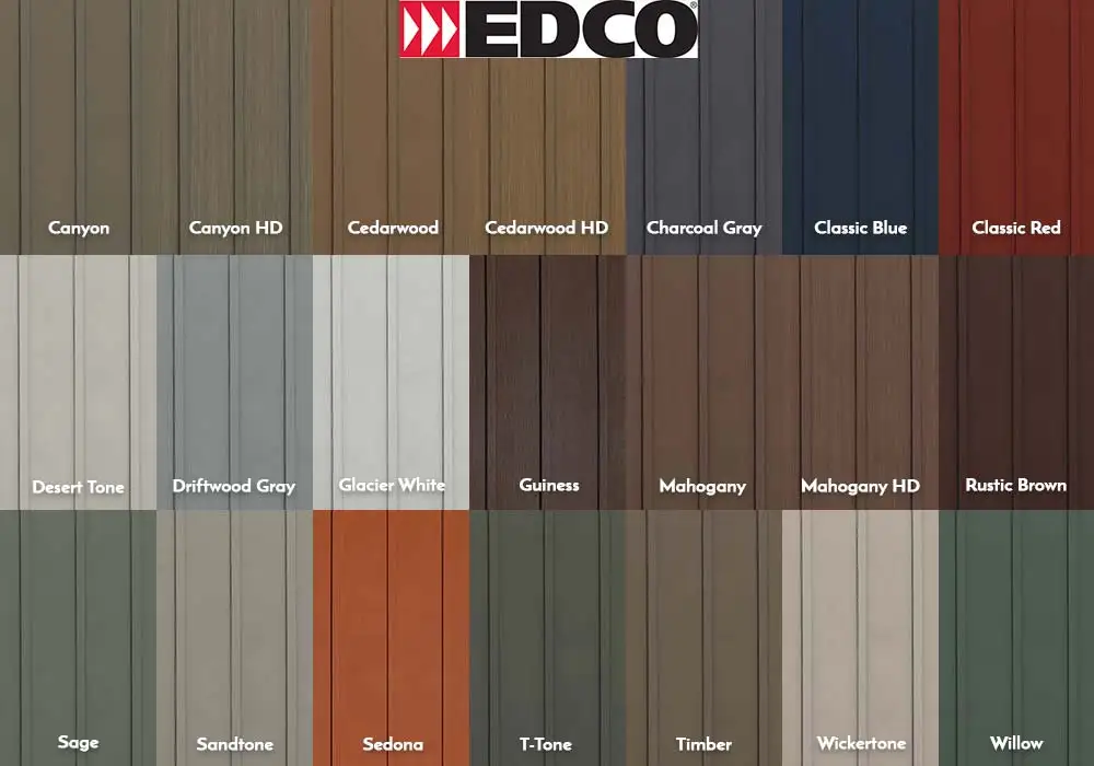 EDCO Siding Board and Batten Swatches