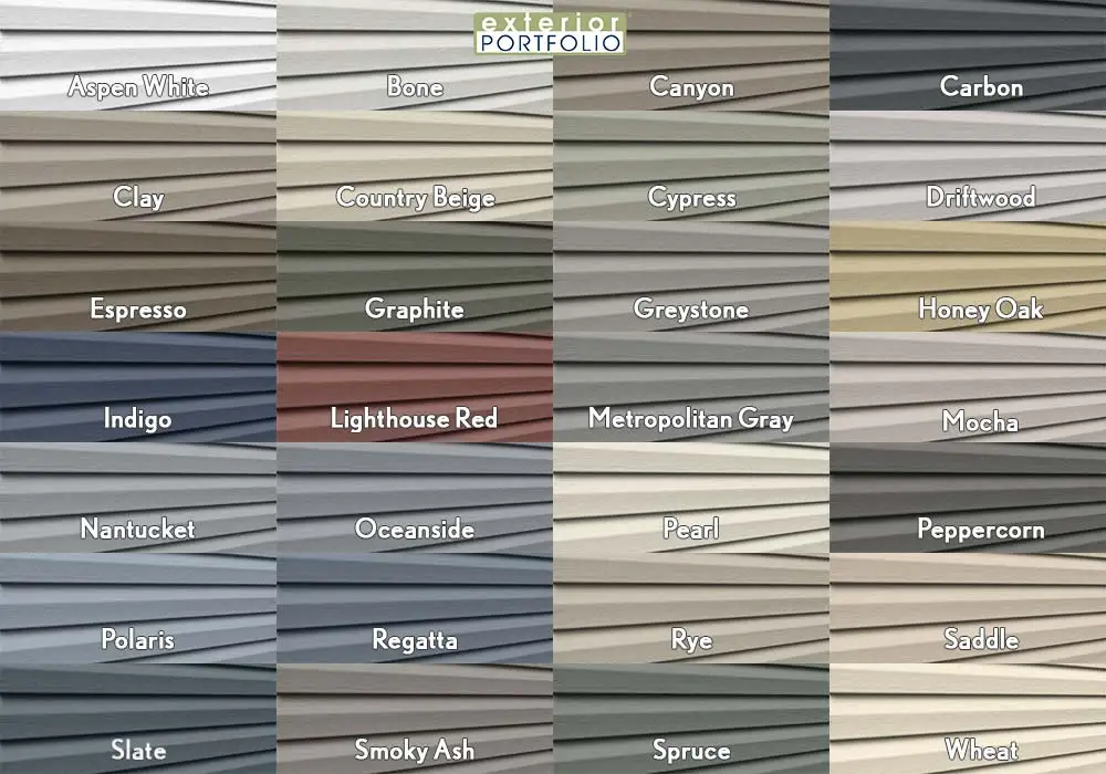 Exterior Portfolio by Royal Vinyl Siding Premium Pointe Color Options