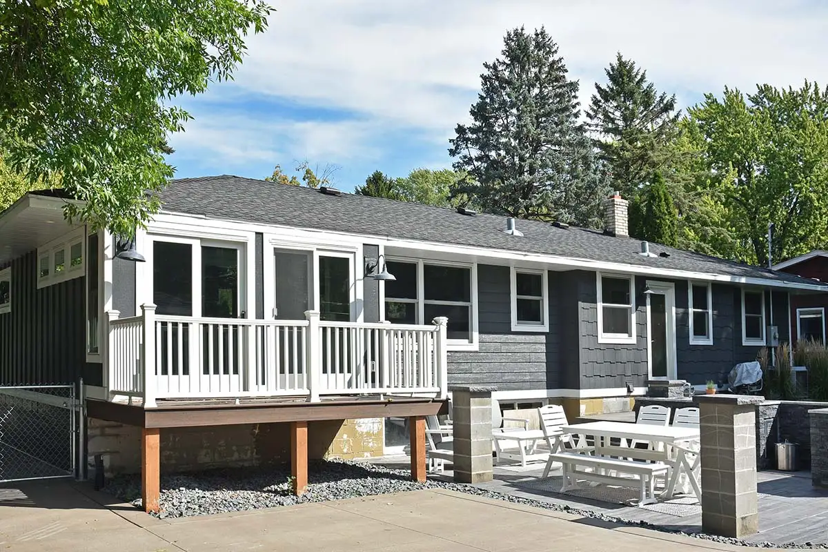 LP SmartSide Cedar Texture Lap Siding Graphite, SmartSide Staggered Cedar Texture Shakes Graphite, SmartSide Trim White